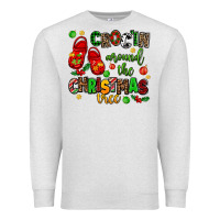 Oatmeal Heather Croc'in around the christmas tree Premium Sweatshirt - AdoDesignShop