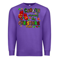 Purple Croc'in around the christmas tree Premium Sweatshirt - AdoDesignShop