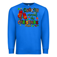 True Royal Croc'in around the christmas tree Premium Sweatshirt - AdoDesignShop