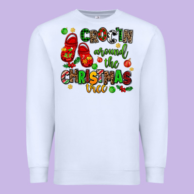 Croc'in Around The Christmas Tree Premium Sweatshirt Designed By Adodesignshop