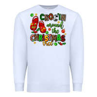 White Croc'in around the christmas tree Premium Sweatshirt - AdoDesignShop