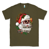 Army Green Kinda merry kinda scary Classic Tee - RanaPortraitStore