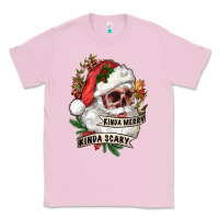 Bubblegum Pink Kinda merry kinda scary Classic Tee - RanaPortraitStore