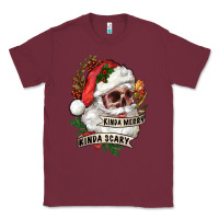 Burgundy Kinda merry kinda scary Classic Tee - RanaPortraitStore