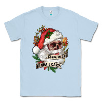 Dusty Blue Kinda merry kinda scary Classic Tee - RanaPortraitStore