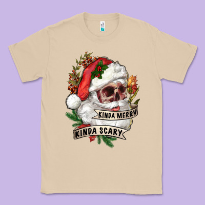 Kinda Merry Kinda Scary Classic Tee Designed By Ranaportraitstore