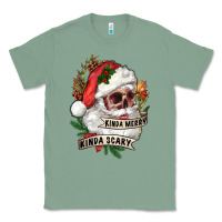 Sage Kinda merry kinda scary Classic Tee - RanaPortraitStore