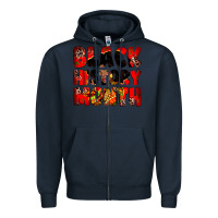 Navy black history month Zipper Hoodie - Zillion Design Studio