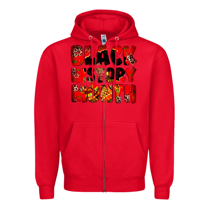 Black History Month Zipper Hoodie by Zillion Design Studio | Teevron