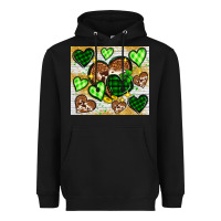 Black St. Patrick's Day hearts tumbler Heavyweight Hoodie - Neo Western