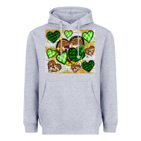 Heather Grey St. Patrick's Day hearts tumbler Heavyweight Hoodie - Neo Western