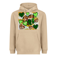 Mushroom St. Patrick's Day hearts tumbler Heavyweight Hoodie - Neo Western