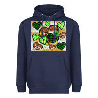 Navy St. Patrick's Day hearts tumbler Heavyweight Hoodie - Neo Western