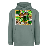 Sage St. Patrick's Day hearts tumbler Heavyweight Hoodie - Neo Western