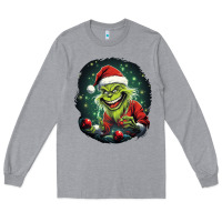 Heather Grey Grinch Long Sleeve Tee - Unal Design
