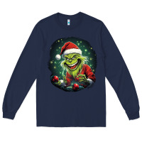 Navy Grinch Long Sleeve Tee - Unal Design