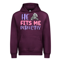 Mauve Wine he fits me perfectly Urban Hoodie - MaliasSmallBusiness