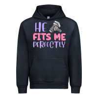 Navy he fits me perfectly Urban Hoodie - MaliasSmallBusiness