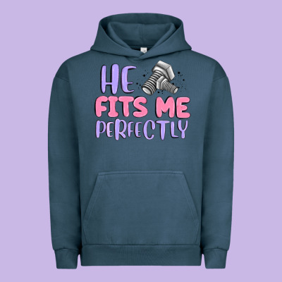 He Fits Me Perfectly Urban Hoodie Designed By Maliassmallbusiness