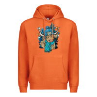 Carrot Winter long haired Cow Premium Hoodie - NancyCooperArtShop