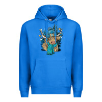 True Royal Winter long haired Cow Premium Hoodie - NancyCooperArtShop