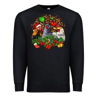 Black Christmas party and chickens Premium Sweatshirt - AdoDesignShop