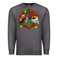 Charcoal Heather Christmas party and chickens Premium Sweatshirt - AdoDesignShop