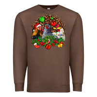Chestnut Christmas party and chickens Premium Sweatshirt - AdoDesignShop