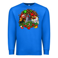 True Royal Christmas party and chickens Premium Sweatshirt - AdoDesignShop