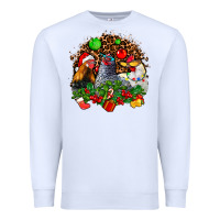 White Christmas party and chickens Premium Sweatshirt - AdoDesignShop