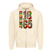 Sandshell 1865 juneteenth Zipper Hoodie - Zillion Design Studio