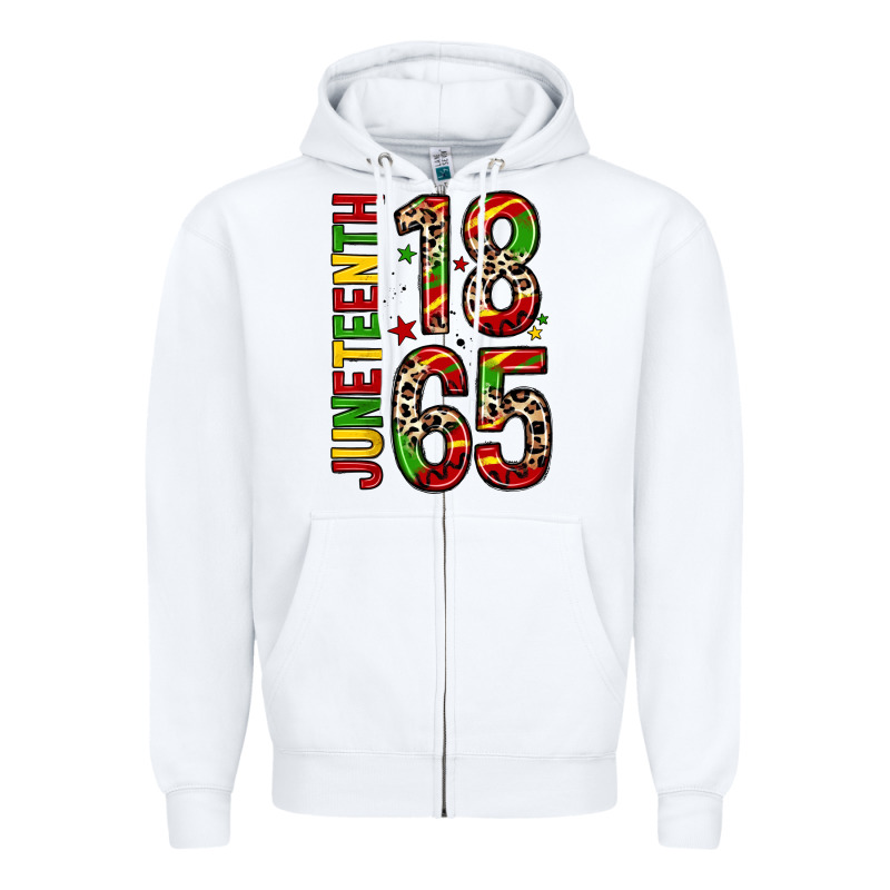 1865 Juneteenth Zipper Hoodie by Zillion Design Studio | Teevron