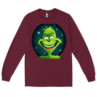 Burgundy Grinch Long Sleeve Tee - Unal Design