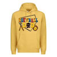 Antique Gold softball dad Premium Hoodie - AdoDesignShop