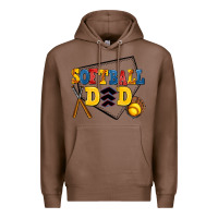 Chestnut softball dad Premium Hoodie - AdoDesignShop