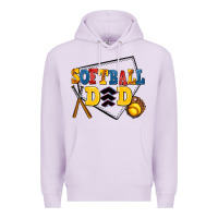 Lilac softball dad Premium Hoodie - AdoDesignShop