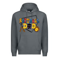 Rock softball dad Premium Hoodie - AdoDesignShop