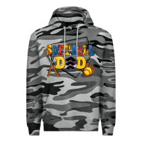 Slate Camo softball dad Premium Hoodie - AdoDesignShop