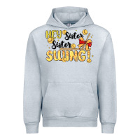 Heather Grey softball sister Urban Hoodie - MaliasSmallBusiness