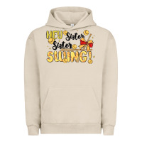 Pigment French Oak softball sister Urban Hoodie - MaliasSmallBusiness
