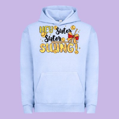 Softball Sister Urban Hoodie Designed By Maliassmallbusiness