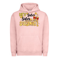 Pigment Salmon softball sister Urban Hoodie - MaliasSmallBusiness