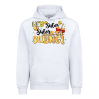 White softball sister Urban Hoodie - MaliasSmallBusiness