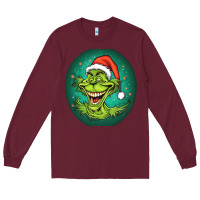 Burgundy Grinch Long Sleeve Tee - Unal Design