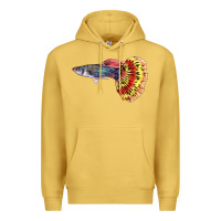 Antique Gold Guppy Fish Premium Hoodie - LillyAllenDesigns