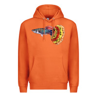 Carrot Guppy Fish Premium Hoodie - LillyAllenDesigns