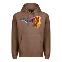 Chestnut Guppy Fish Premium Hoodie - LillyAllenDesigns