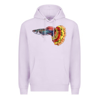 Lilac Guppy Fish Premium Hoodie - LillyAllenDesigns