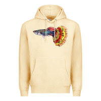 Pina Colada Guppy Fish Premium Hoodie - LillyAllenDesigns