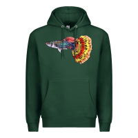 Sports Green Guppy Fish Premium Hoodie - LillyAllenDesigns